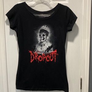Sourpuss Clothing Beauty School Dropout Shirt M/L (See measurements)